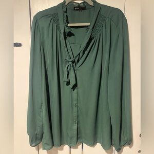 Gibson Forest Green Blouse